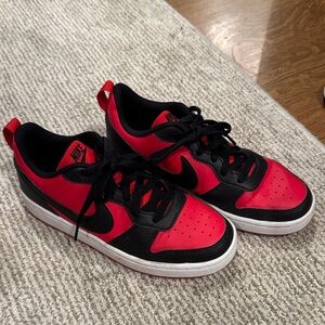 Nike Kids Black and Red Sneakers
